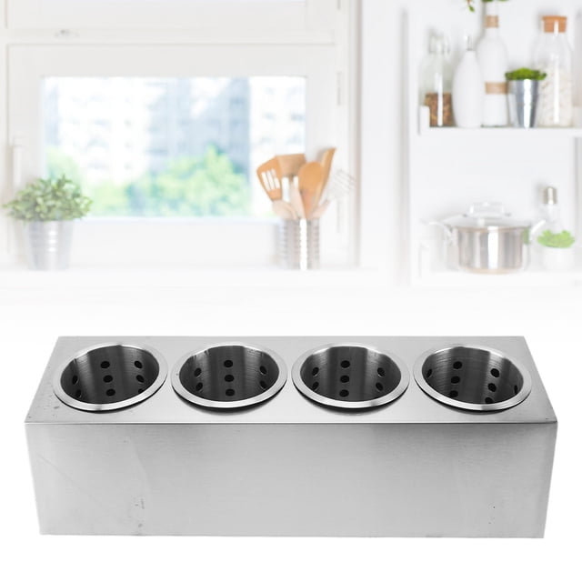 Kitchen Utensil Holder Single Row Kitchenware Storing Pail Utensil Magnetic Knife Strips