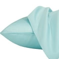 thumbnail image 3 of Flxxie Queen Pillowcases 2 Pack 100% Egyptian Cotton 20x30 Light Blue Envelope Soft, 3 of 7