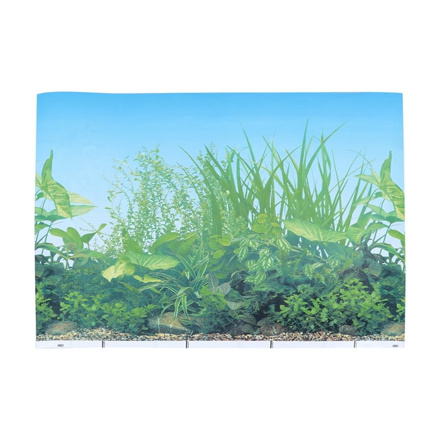 Background Sticker Adhesive Wallpaper Decorative Pictures Underwater Backdrop Decor for Aquarium Fish Tank (42x30cm H Style)