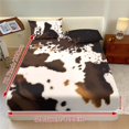 thumbnail image 3 of Xoenoiee Brown Cow Pattern 3-Piece Fitted Sheet Bedsheet with Breathable Pillowcases Deep Pocket Fitted Sheet Premium Soft Bedsheet for Bedroom Decor, King Size, 3 of 7