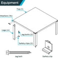 thumbnail image 5 of Manufacturer Varies Water Heater Stand,100 gal 40-S-24-U, 5 of 6