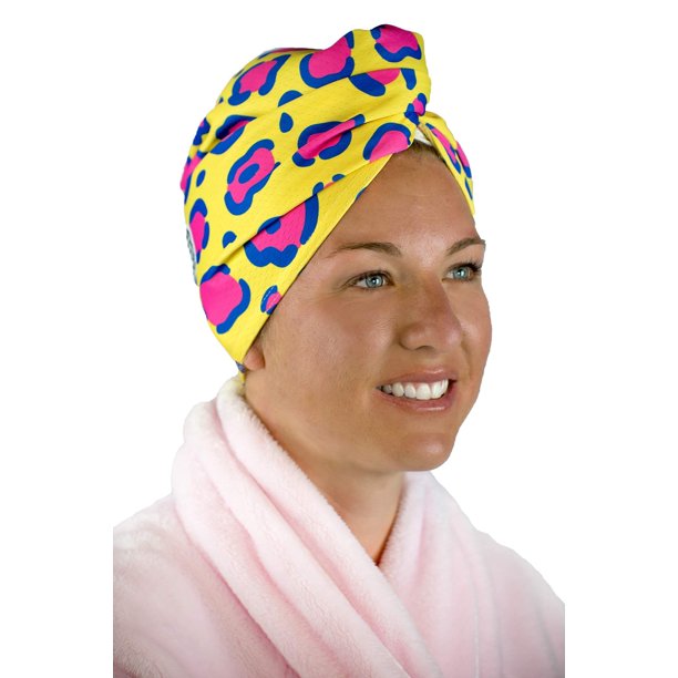 Hair Towel HandsFree Stylish Turban Wrap Made from 100 Recycled