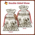 thumbnail image 2 of Rocae Rice Harvest for Christmas Drawstring Linen Gift Bag with Drawstrings Treat Bag Goody Present Bags for Christmas Party Favor-Small, 2 of 9