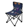 thumbnail image 2 of 600D Oxford Camping Chair Portable Foldable Chair Supports 220 lbs for Picnic, Fishing, Backpacking Purple Halloween Elements, 2 of 8