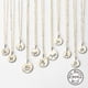 thumbnail image 2 of Collar con dije de disco con gestos de mano en plata de ley 925 shaofei regalo rock on, 2 of 5