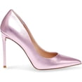 thumbnail image 2 of Steve Madden Vala Pink Metallic Fashion High Heeled Pointed Toe Stiletto Pumps (Pink Metallic, 9), 2 of 9