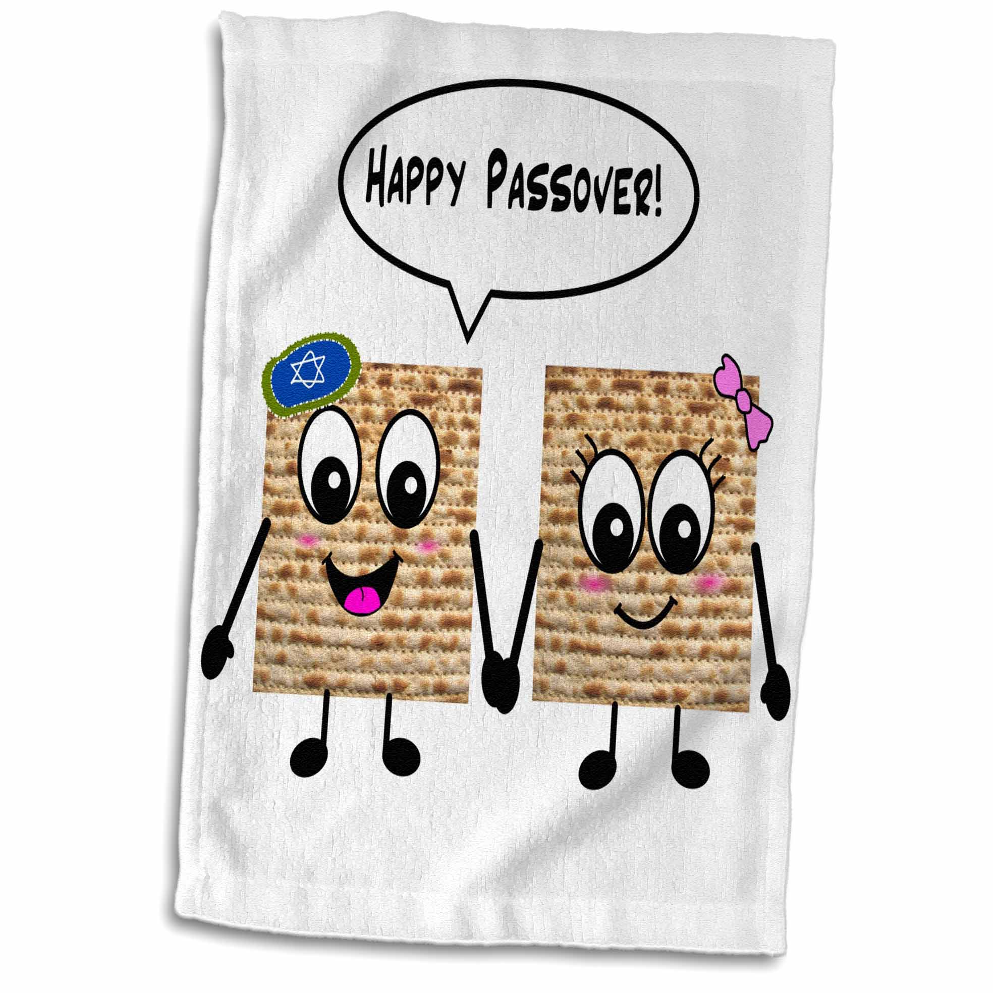 3dRose Happy Passover - Cute Smiley Matzah cartoon - Happy Smiling ...