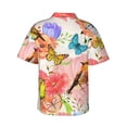 thumbnail image 3 of Bixox Men's Hawaiian Shirts Men's Flowers And Birds Watercolor Print Short-Sleeve Shirt-Small, 3 of 8