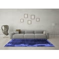 thumbnail image 3 of Ahgly Company Machine Washable Indoor Rectangle Abstract Blue Modern Area Rugs, 7' x 9', 3 of 4