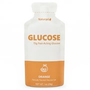 Glucose Liquid Gel, 30 Packets, Orange - 15g Fast-Acting Glucose to Raise Low Blood Sugar