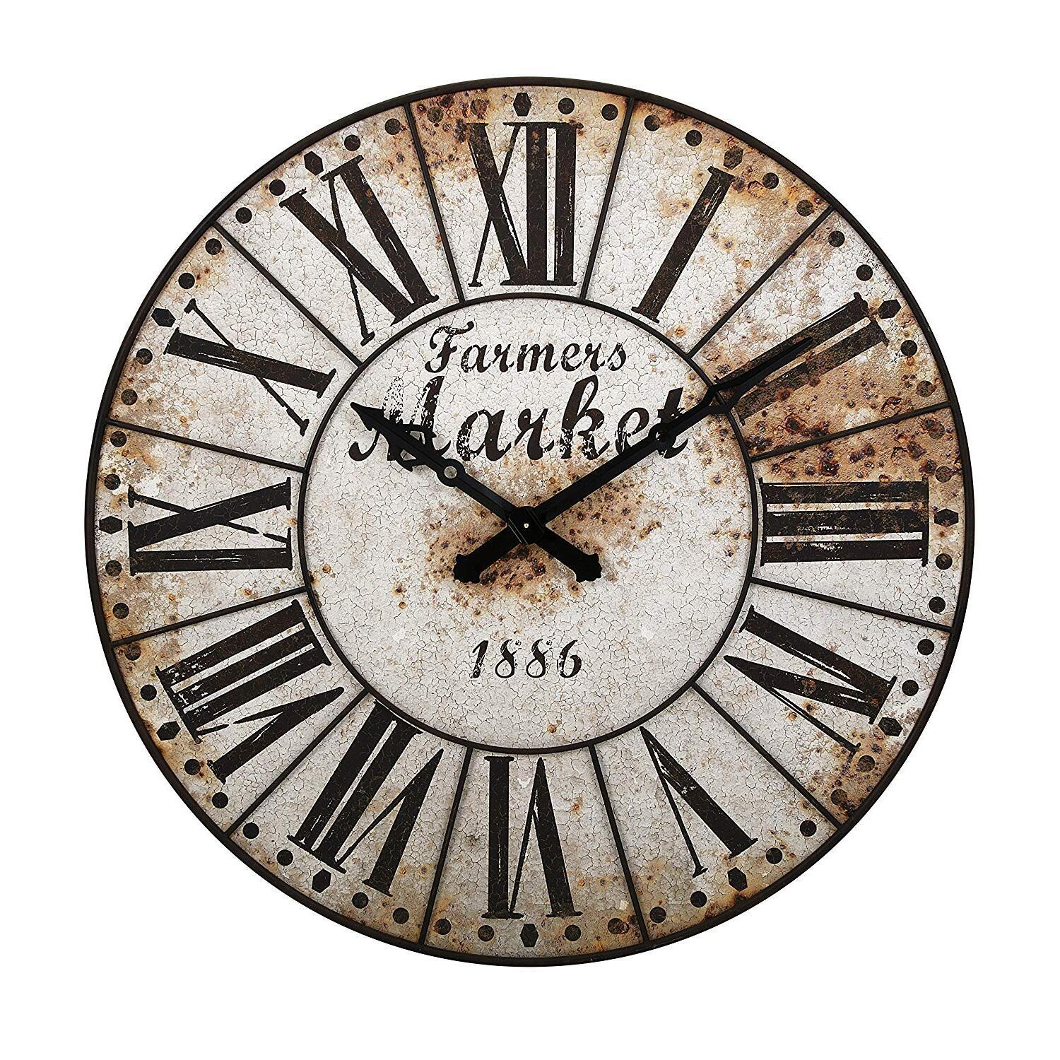 Imax Farmers Market Oversized Wall Clock