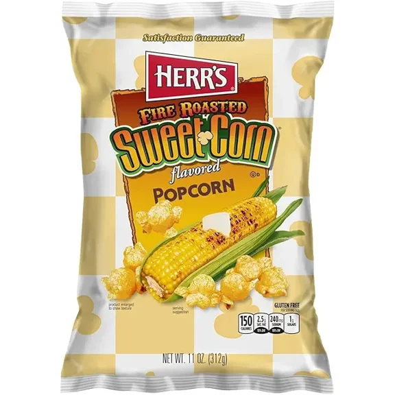 Herr`s Hot Cheese Popcorn .625 oz Pack of 30 (Curated by RJ Snacks ...