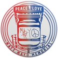 thumbnail image 1 of Discraft Limited Edition Matt Mayo Memorial Peace & Love SuperColor ESP Buzzz Midrange Golf Disc - Red/Blue [Limited Run of 50], 1 of 1