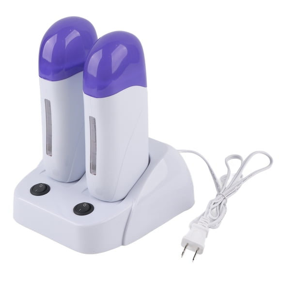 Cartridge Wax Depilatory Roller Warmer Heater Waxing Body Hair Removal Machine Double US Plug