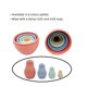 thumbnail image 5 of 4 Piezas De Silicona Suave Apilable Matryoshka Muñeca Juguetes Para Regalos Hogar Muñeca Rusa De Anidación, 5 of 8