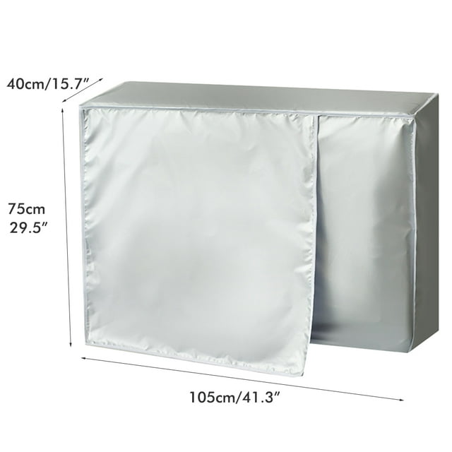 Cubiertas de aire acondicionado para exterior de invierno, cubierta de aire acondicionado a prueba de sol y polvo para protección contra congelación, duradera y resistente al agua