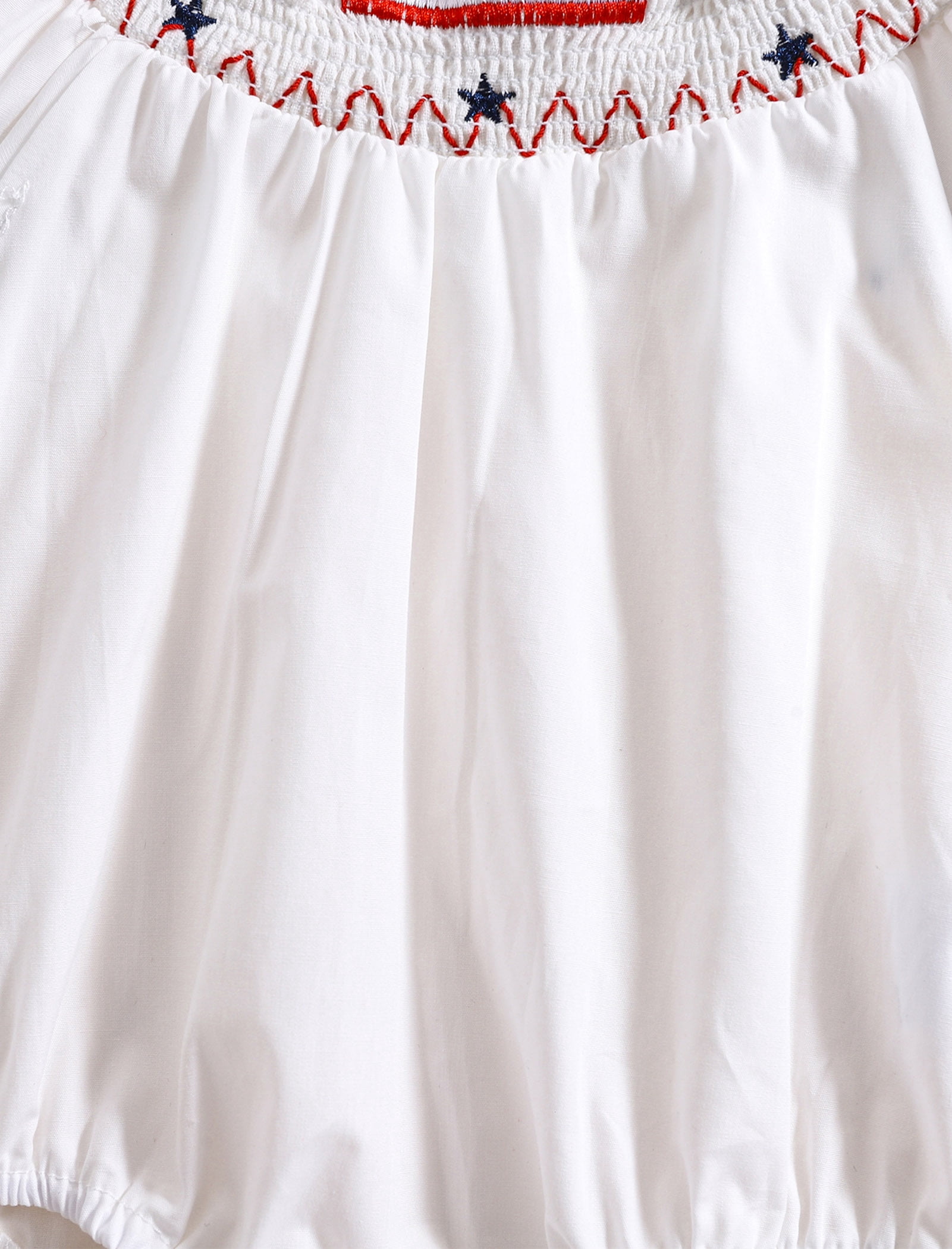 OBEEII Unixes Flutter Sleeve Romper Cute Causal Summer White Jumpsuit Birthday Outfits Baby Clothes