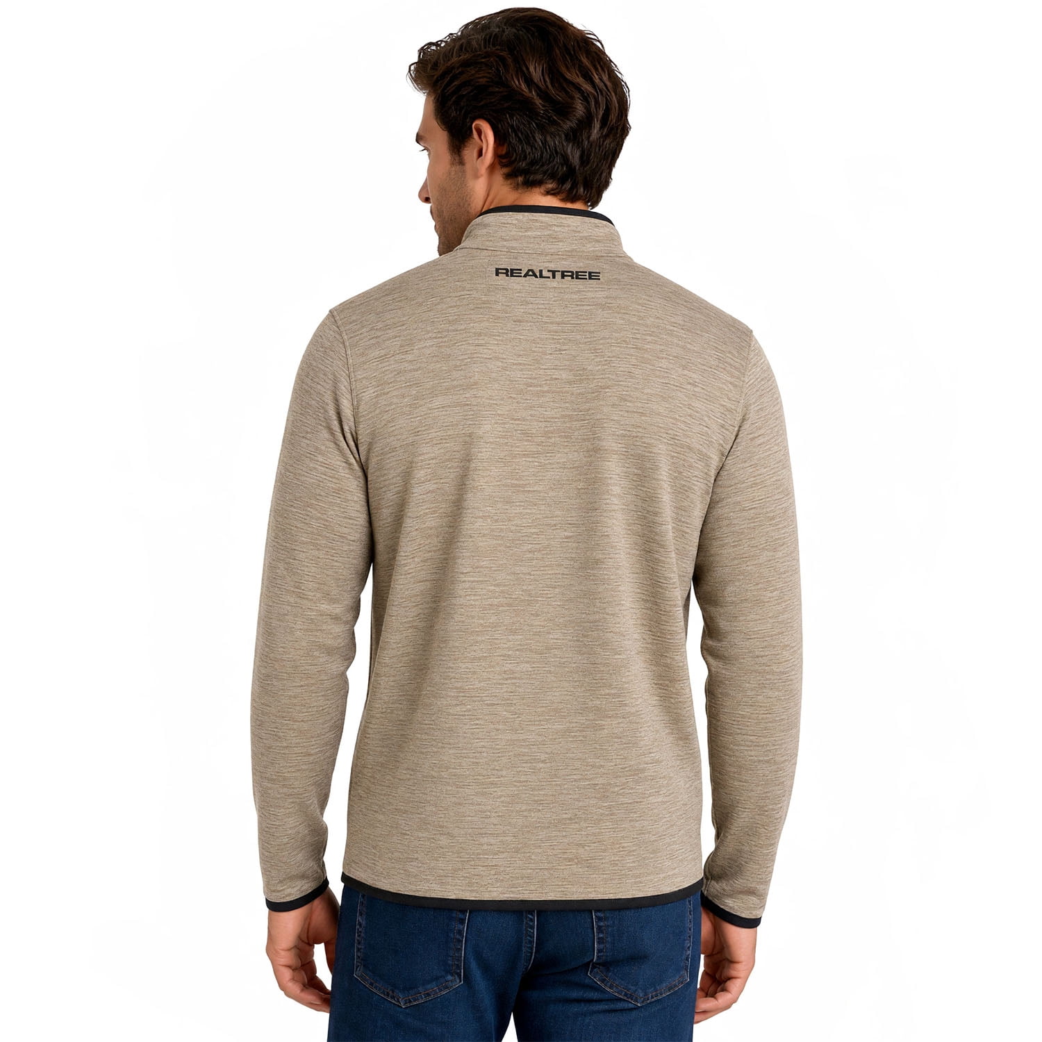 Realtree Men's Fleece Quarter Zip Pullover Sweatshirt, Sizes S-2XL