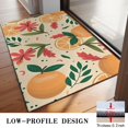 thumbnail image 3 of Oranges Flowers Beige Pattern Door Rugs,Washable Non Slip Door Mats Indoor,Decorative Door Mats,Entry Mat Indoor for Entrance,Bedroom,Kitchen,Bathroom,20"x32", 3 of 6