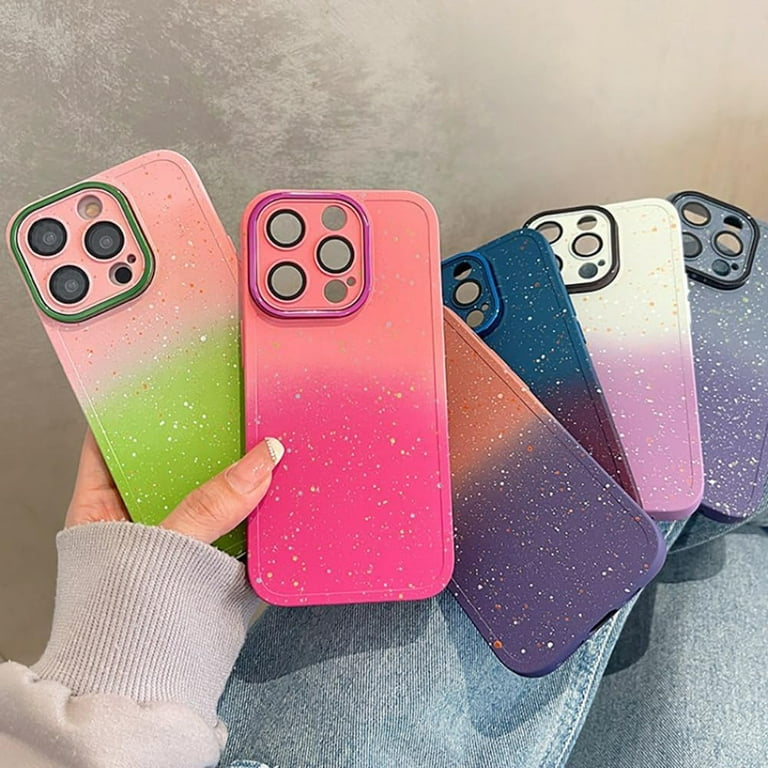 Starry Sky Gradient Candy Color Soft Phone Case Compatible with iPhone Case  (Pink,iPhone 15 Pro Max) - Walmart.com