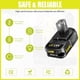 thumbnail image 5 of Repuesto para Batería Ryobi de 18 V, 3,6 Ah, Baterías de Iones de Litio de 18 V, Repuesto para Herramientas Inalámbricas Ryobi de 18 V, P102 P107 P105 P104 P103 P108 Paquete de 2., 5 of 9