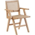thumbnail image 3 of Meridian Furniture Preston Natural Dining Arm Chair (Set of 2), 3 of 8