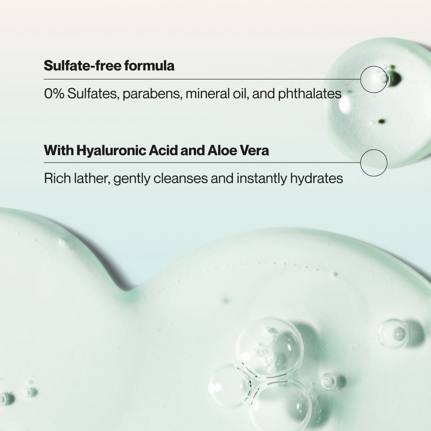 Suave Moisture Repair Sulfate-Free Shampoo with Hyaluronic Acid & Aloe Vera, 18 fl oz