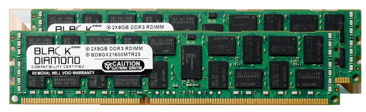 16GB 2X8GB Memory RAM for SuperMicro X9 Series X9DAE 240pin PC3-12800  1600MHz DDR3 ECC Registered RDIMM Black Diamond Memory Module Upgrade