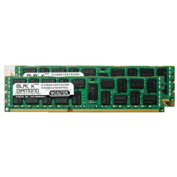 16gb 2x8gb Memory Ram For Dell Precision Workstation T3600 T5600 T7600 Ddr3 Ecc Registered Rdimm 240pin Pc3 1600mhz Black Diamond Memory Module Upgrade Walmart Com Walmart Com