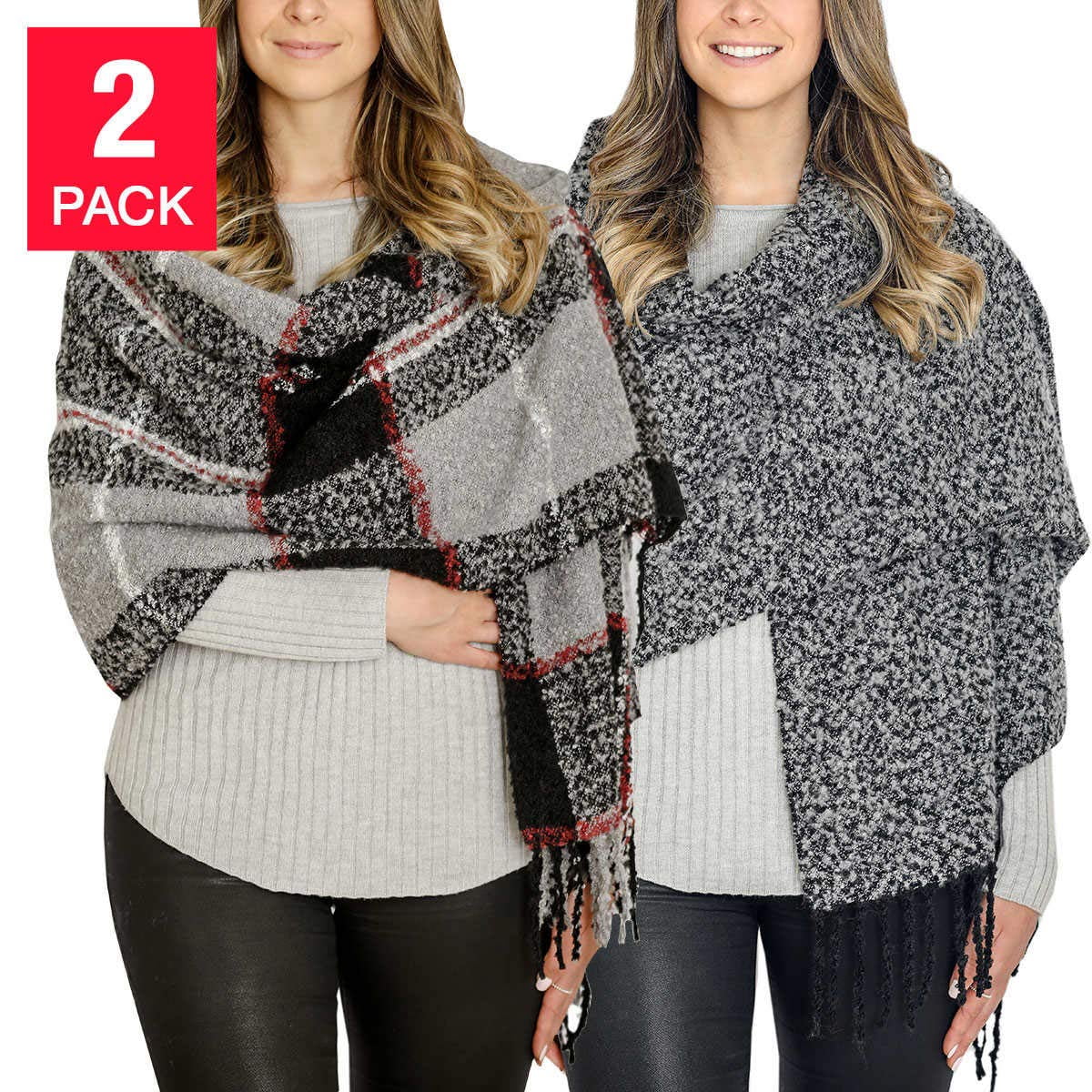 Photo 1 of Emanuel Geraldo 2-Pack Warm Infinity Scarf 