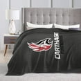 thumbnail image 4 of Carthage Aa College Logo Fleece Blanket, Very Soft Microfiber Flannel Blanket for Couch Warm and Cozy for All Seasons, 4 of 6