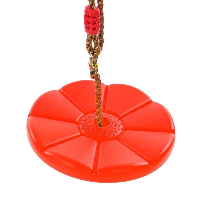 Toystoory Disco de columpio Columpio de cuerda redonda Columpio de patio Columpio de niños Columpio de árbol colgante de alta Equipo de Ropa Deportiva, Zapatos Rojo