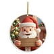 thumbnail image 2 of Adorno navideño | Decoración colgante de Papá Noel para árbol, corona y hogar | Colgante navideño de acrílico para chimenea, coche y decoración de fiestas | Regalo para familiares y amigos, 2 of 4