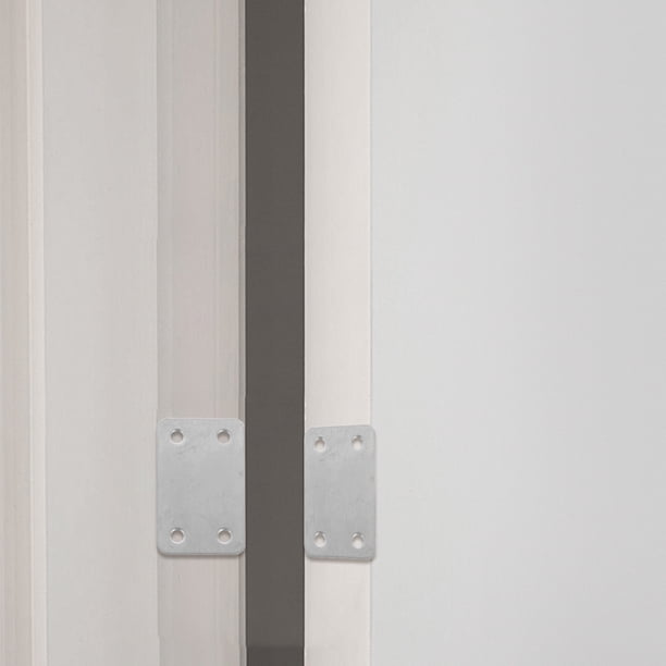 CRAFTHROU 12Ud Placas Para Reparación De Muebles En Acero Inoxidable Color Plata