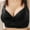1-Black, variant on YWDJ Bras for Women Sleeping Comfy Bras No Underwire Lounge Bras Adjustable Straps Half Cup Push up Wrap Comfortable Bras Padded Comfortable Bras Bras Gray XL