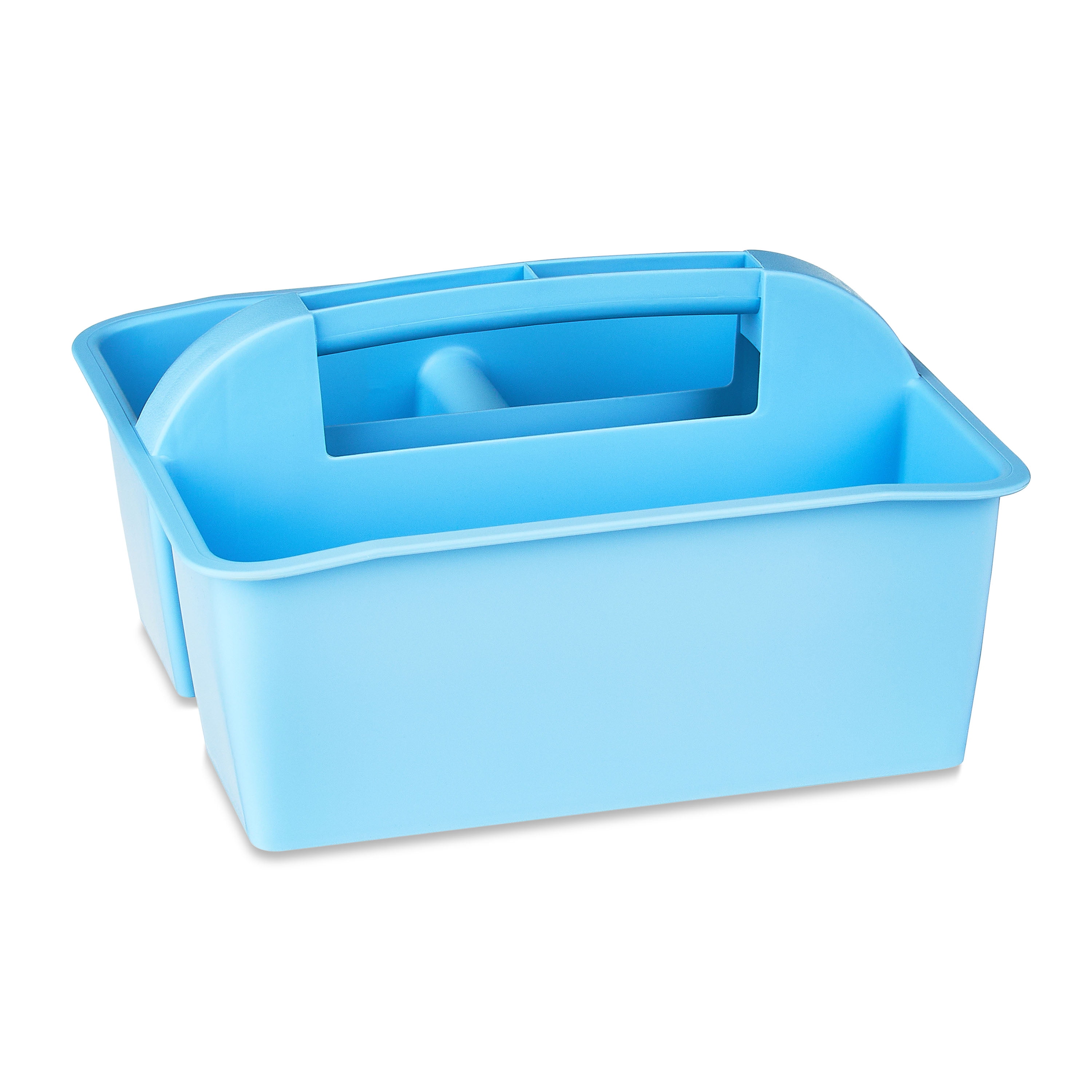 Pen+Gear Plastic Caddy, Desktop Craft and Hobby Organizer, Sky Blue, 1-Pack