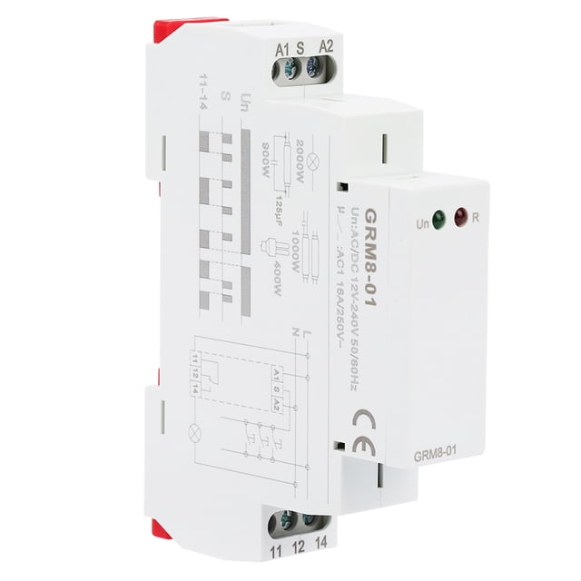Electronic Impulse Relay, Stable Din Rail Impulse Relay, Impulse Memory Relay Small Volume 12-240V For Wire And Mount 35Mm Din Rail Mount