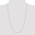 thumbnail image 3 of 14k White Gold 1mm Round Sparkle-Cut Wheat Chain Necklace - 1.8 Grams - 16 Inch, 3 of 4