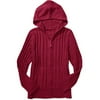 Just My Size - Women's Plus Cable Zip Hoodie