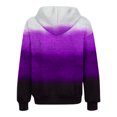 thumbnail image 4 of Sevevn Women's Raglan Sweater Zipper Hooded Cardigan Sweater Long Sleeve Top Sweater Purple M Gift for Girls, 4 of 6