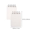 thumbnail image 2 of TEHAUX 4Pcs Note Cards with Rings White Paper Blank Writing Home Use, 2 of 8