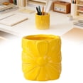 thumbnail image 2 of USUERY Ceramic Flower Makeup Brush Organizer Toothbrush Holder Pen Pencil Cup For Home Bathroom Decor Desk, 2 of 9