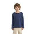 thumbnail image 5 of 5 Pack Cotton Long Sleeve Tee Shirts for Boys Kids Toddlers' Basic Crewneck Tops T-Shirts, 5 of 7