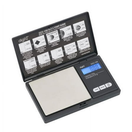 DZ3-150 DIGITAL POCKET SCALE, BLACK, 150G X 0.01G
