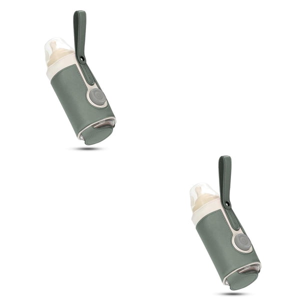 Matsuzay Calentador de biberones de leche Universal, bolsa ajustable con USB, bolsa térmica para bebé, calentador de aislamiento, herramienta, Verde 2piezas Matsuzay CBP164489