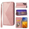 thumbnail image 1 of Mantto Wallet Phone Case for Samsung Galaxy S22 Ultra 5G (6.8 inch),for Women Men,Premium PU Leather Magnetic Closure Flip Cover Credit Card Slots Kickstand Protective Case with Wrist Strap,Rosegold, 1 of 9