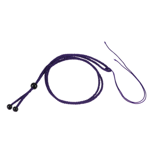 Unique Bargains Jade Rope Nylon Cord Necklace Holder Strings Emerald Rope, Purple 10 Pack