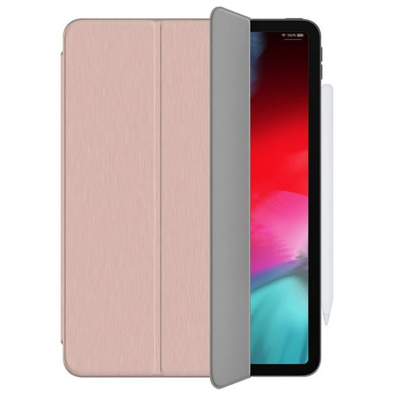 Case for iPad Pro 12.9, ROSE GOLD PINK Nakedcellphone Folding Folio [VIEWING STAND] Protective Smart Magnetic Slim Cover with [AUTO SLEEP/WAKE] for Apple iPad Pro 12.9" (2018) A1876, A1895, A1983