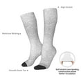 thumbnail image 4 of Rateoe Silver Glitter Pattern Women’s Knee High Crew Socks,Trouser Socks Comfortable, Breathable, Moisture-Wicking and Soft, 4 of 6