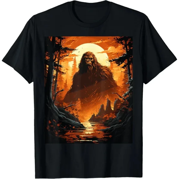 Funny Graphic Bigfoot Sasquatch Hide and Seek Champion Unisex T-shirt